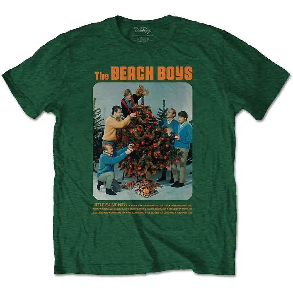 Skjorte The Beach Boys Xmas Album (Back Print) Green S Skjorte