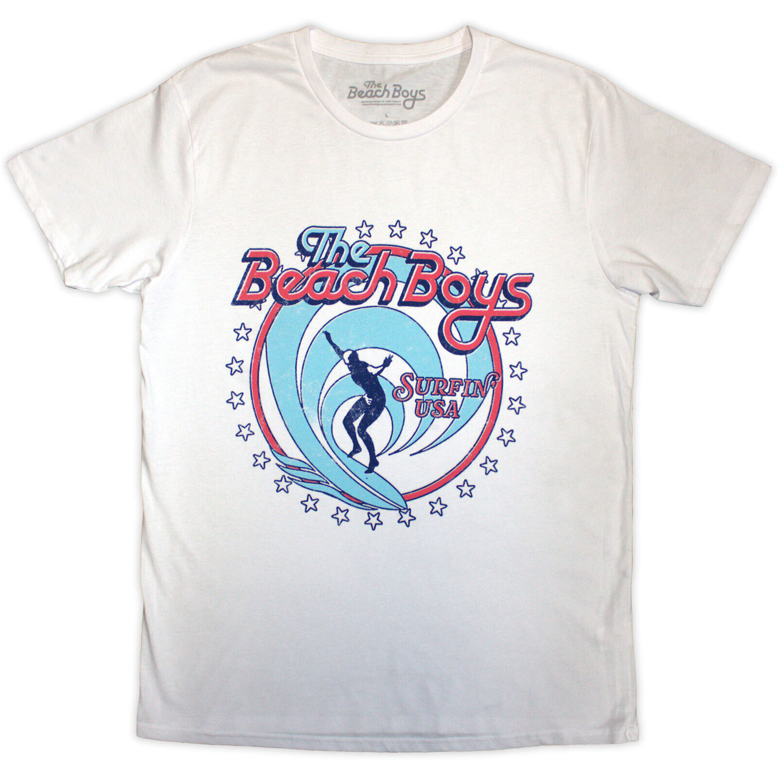 Tričko The Beach Boys Surfin' USA Circle White M Tričko