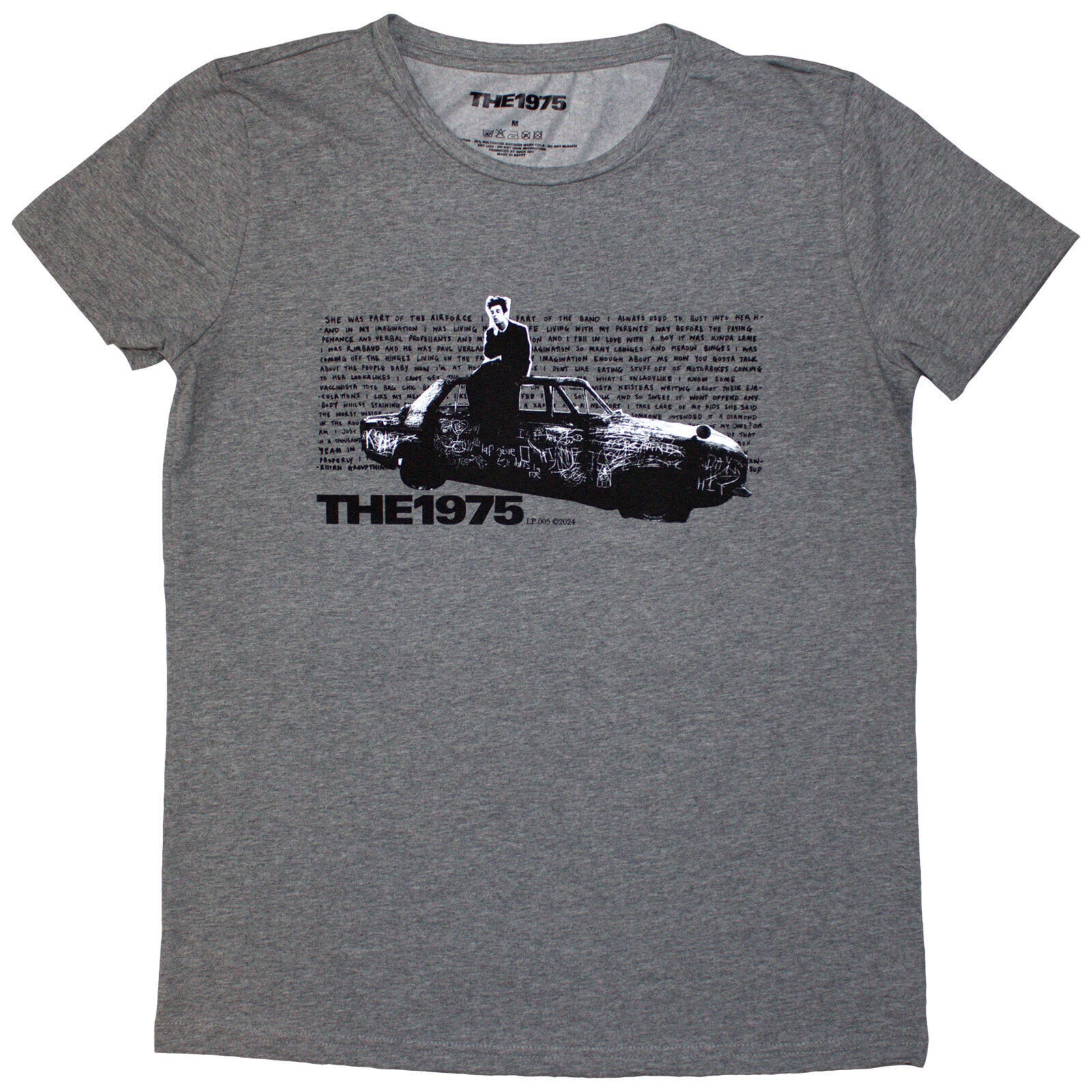 Camiseta de manga corta The 1975 Car Photo Grey S De mujer Camiseta de manga corta