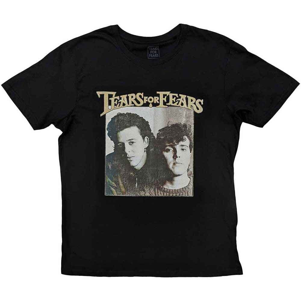 Marškinėliai Tears For Fears Throwback Photo Black S Marškinėliai