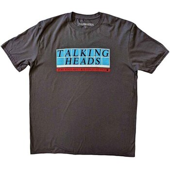 Camiseta de manga corta Talking Heads Tiled Logo Charcoal Grey S Camiseta de manga corta - 1