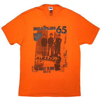 T-Shirt The Beatles 1965 Orange M T-Shirt - 1