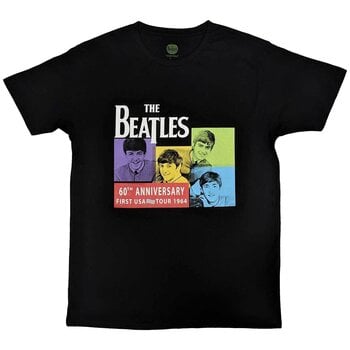 Tričko The Beatles US 1964 Black L Tričko - 1