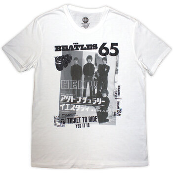 T-shirt The Beatles 1965 White XL T-shirt - 1