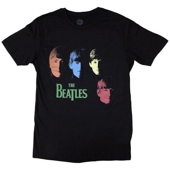 Koszulka The Beatles Colour Faces Black L Koszulka - 1