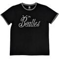 The Beatles Bug Logo Ringer Black M T-Shirt