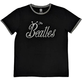 T-Shirt The Beatles Bug Logo Ringer Black L T-Shirt - 1