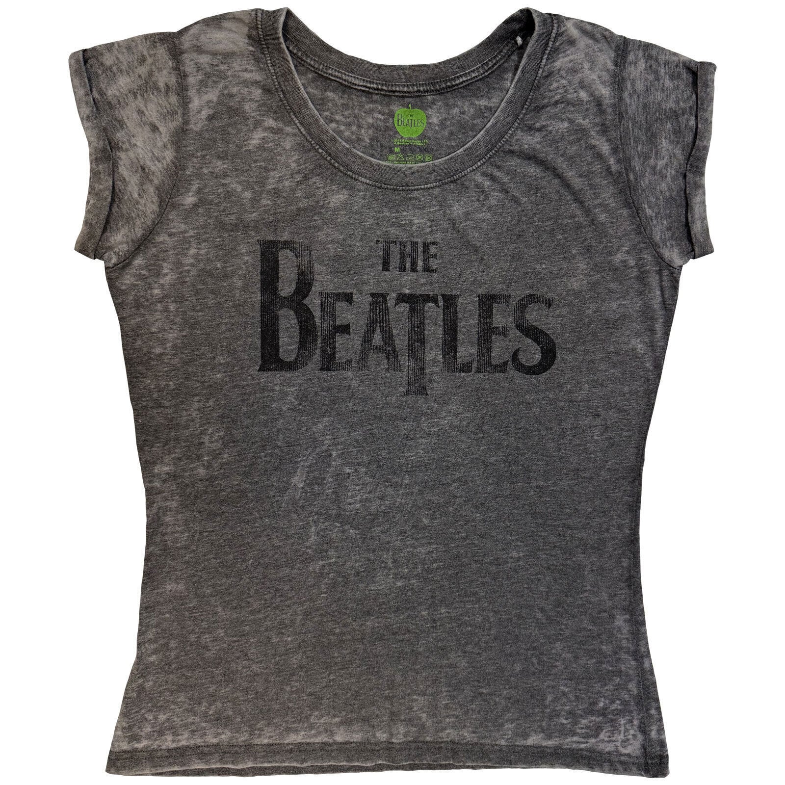 T-shirt The Beatles Drop T Logo Burnout Charcoal Grey XL Feminino T-shirt