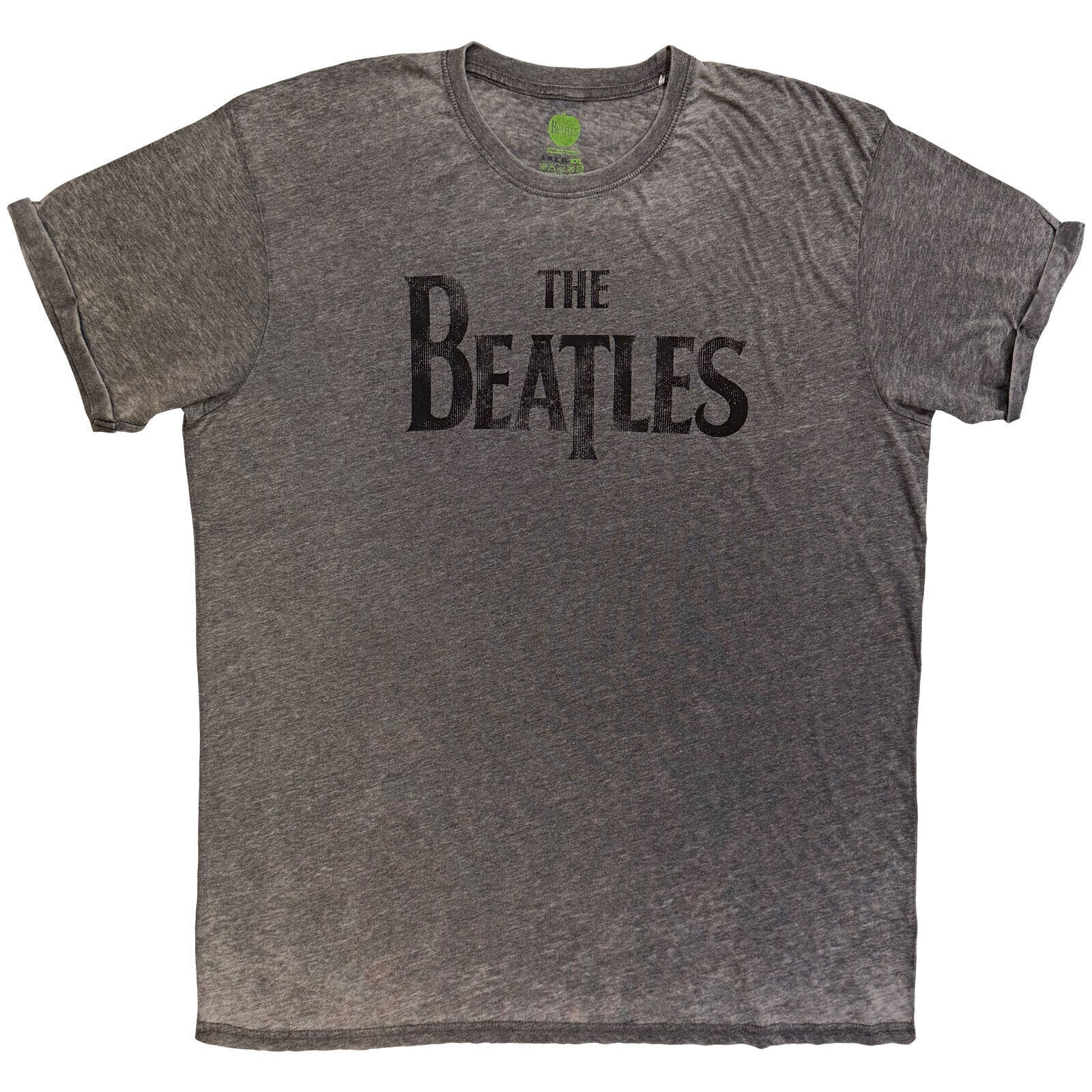 Shirt The Beatles Drop T Logo Burnout Charcoal Grey S Shirt