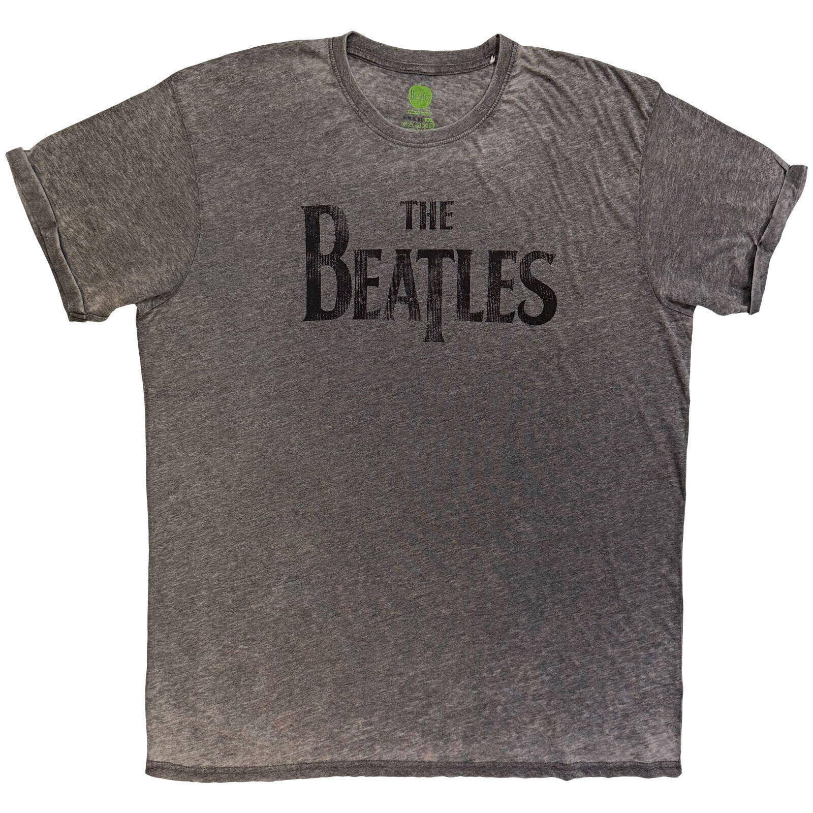 T-shirt The Beatles Drop T Logo Burnout Charcoal Grey XL T-shirt
