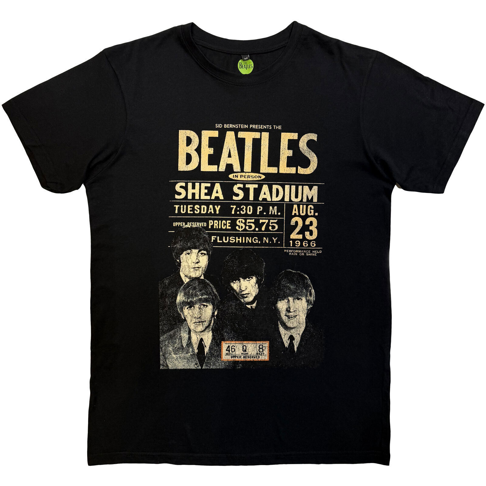 Skjorte The Beatles Shea '66 Carbon Black XL Skjorte