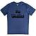 T-Shirt The Beatles Text Logo Shadow Denim Blue L T-Shirt