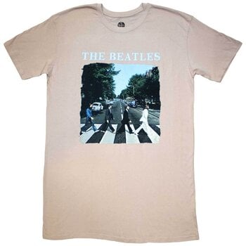 T-Shirt The Beatles Abbey Road & Logo Dress Sand M Damen T-Shirt - 1