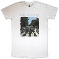 The Beatles Abbey Road & Logo Dress White S Ladies T-Shirt