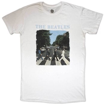 T-Shirt The Beatles Abbey Road & Logo Dress White L Ladies T-Shirt - 1