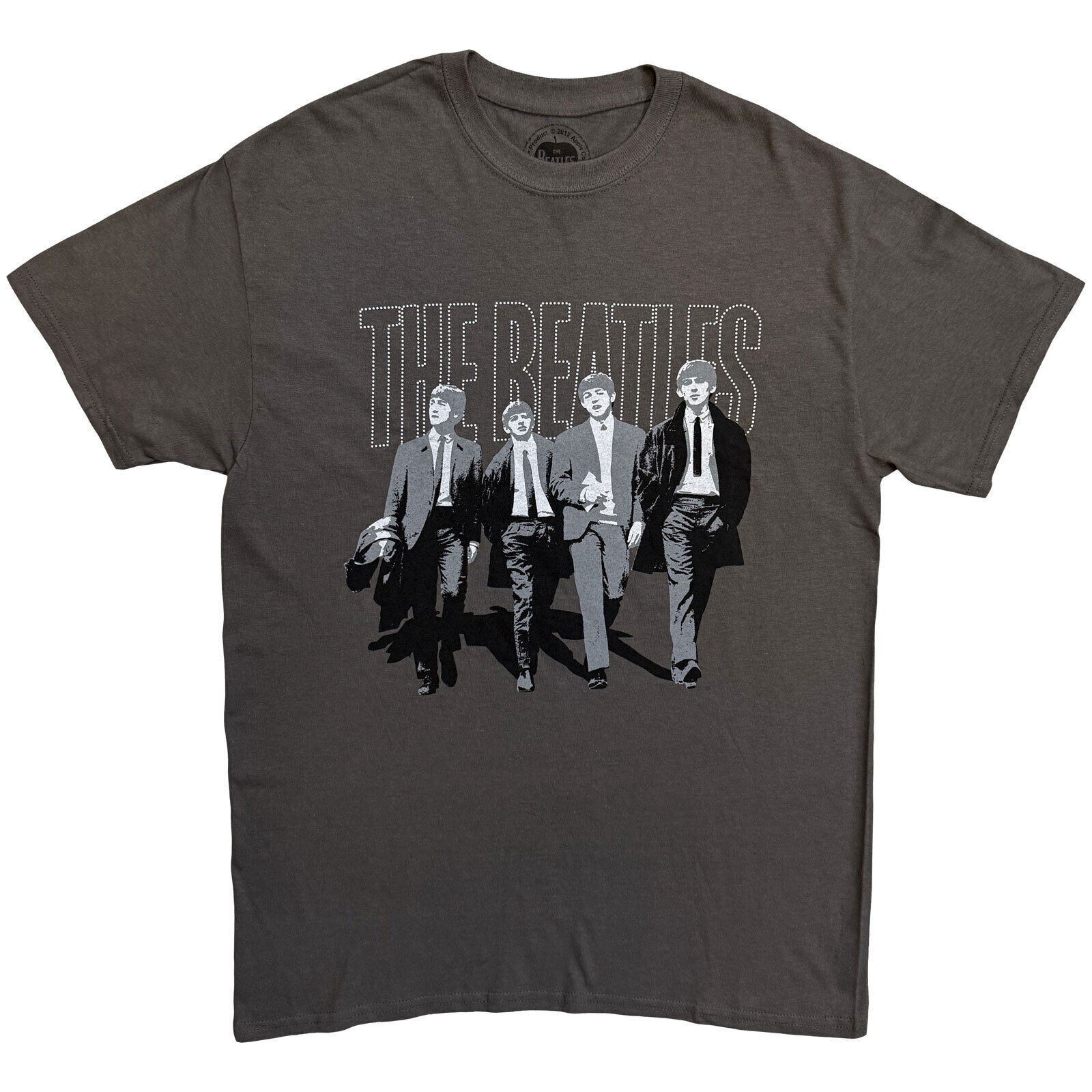 T-Shirt The Beatles Walking In London On Logo Grey S T-Shirt