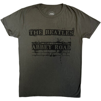 T-Shirt The Beatles Abbey Road Sign Grey S T-Shirt - 1