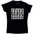 The Beatles Hard Days Night Faces Mono Black S Feminino T-shirt