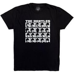 Skjorte The Beatles Hard Days Night Faces Mono Black XL Skjorte