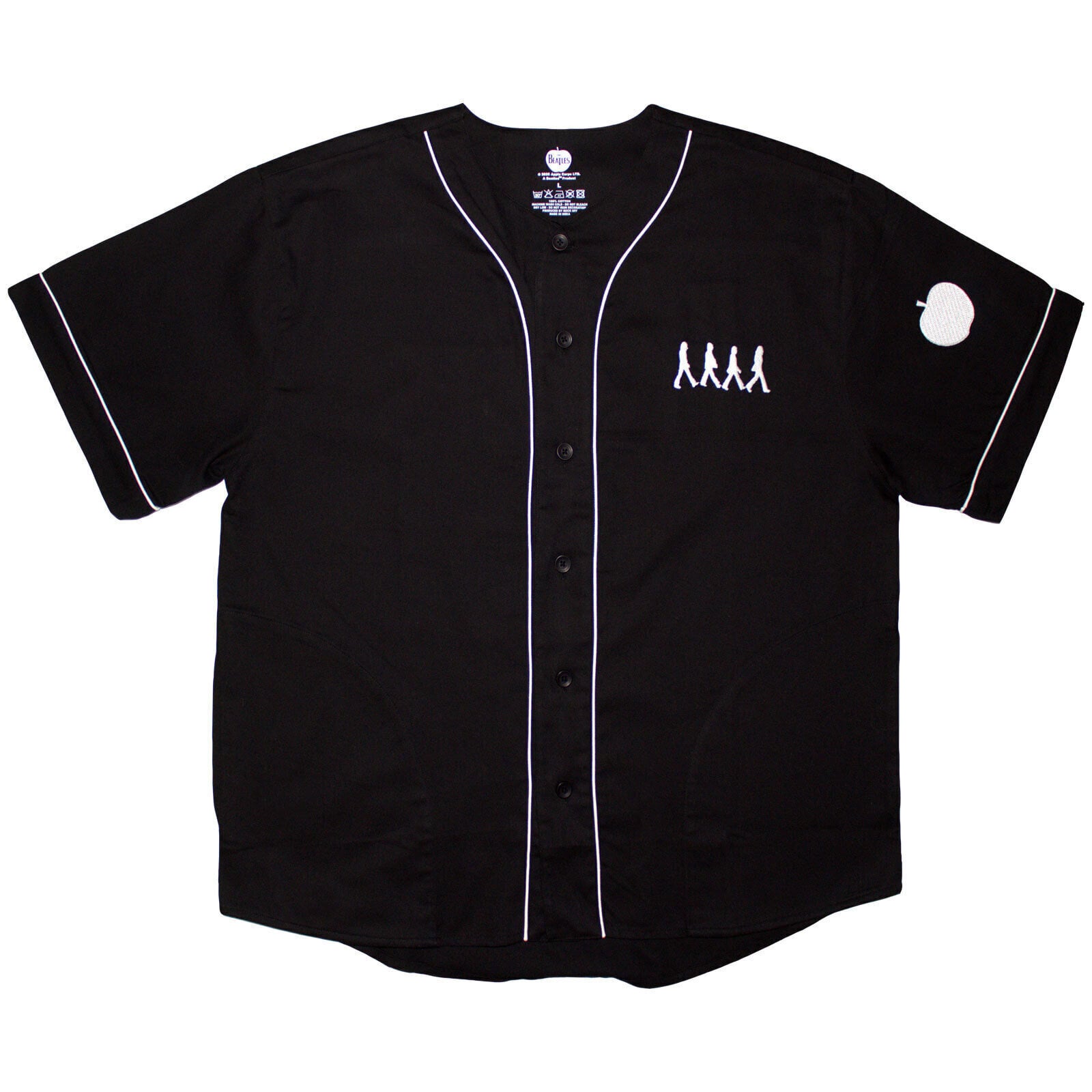 Shirt The Beatles Apple Logo / Walking (Back Print) Black M Shirt