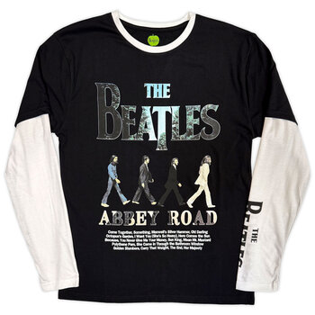 T-Shirt The Beatles Abbey Road Infill (Sleeve Print) Black & White M T-Shirt - 1