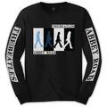 The Beatles Abbey Road Colours Crossing (Sleeve Print) Black L T-Shirt