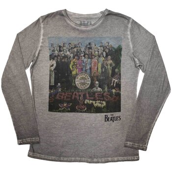 T-shirt The Beatles Sgt Pepper Stone Wash Silver Grey XL T-shirt - 1