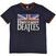 T-särk The Beatles Drop T Logo & Vintage Flag Ringer Navy Blue XL T-särk