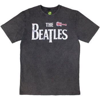Tričko The Beatles Guitar & Drop T (Stone Wash) Charcoal Grey 2XL Tričko - 1