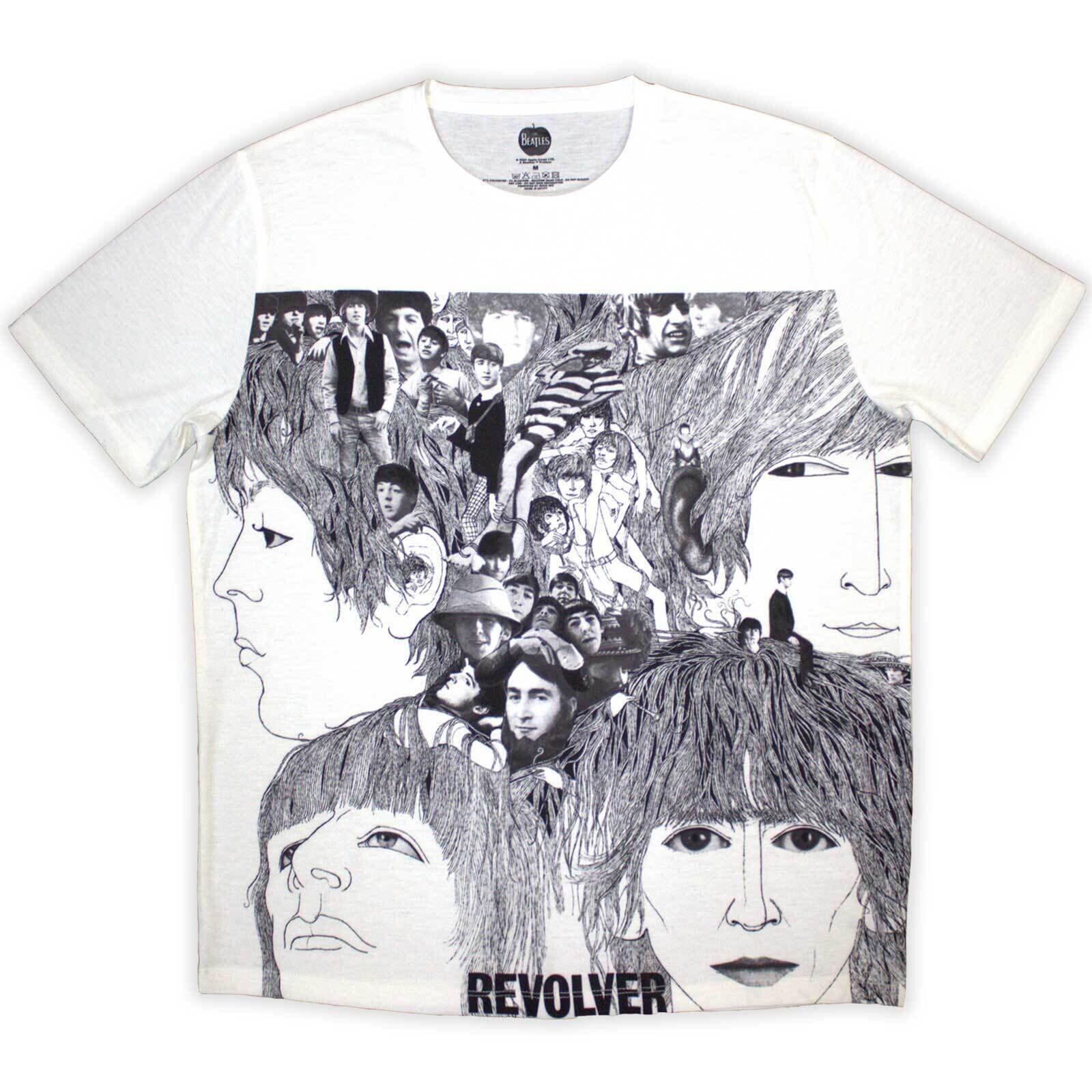 T-Shirt The Beatles Revolver Sublimation White 2XL T-Shirt