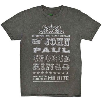 Marškinėliai The Beatles Mr Kite Snow Wash (Wash Collection) Charcoal Grey L Marškinėliai - 1