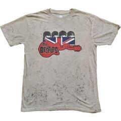 T-Shirt The Beatles Guitar & Flag Snow Wash (Wash Collection)