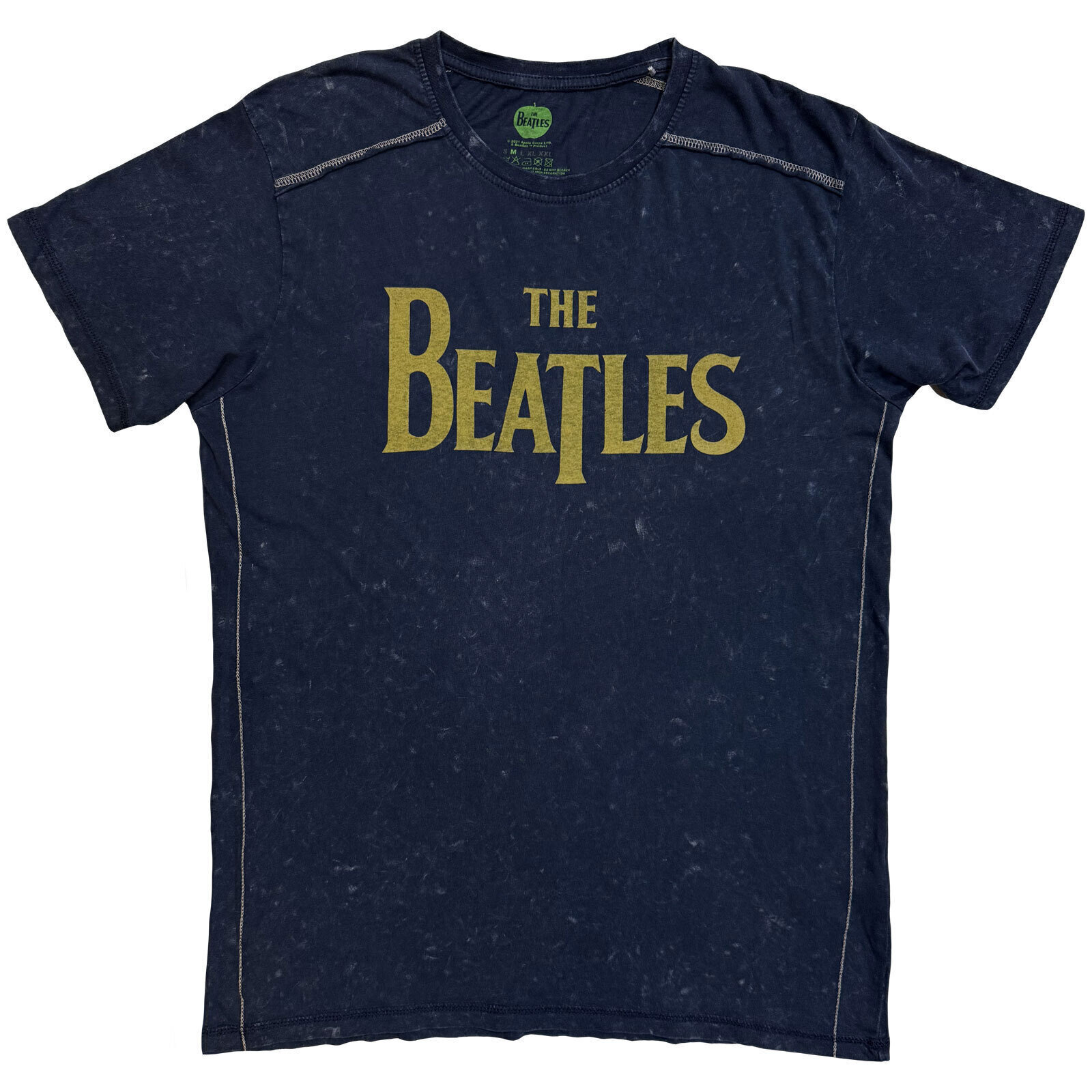 T-Shirt The Beatles Drop T Logo Snow Wash (Wash Collection) Navy Blue S T-Shirt