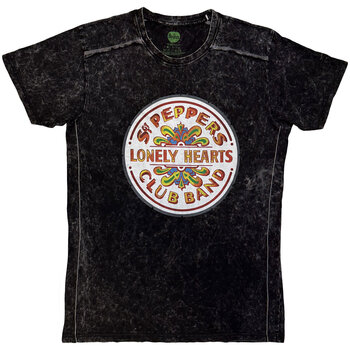 Skjorte The Beatles Sgt Pepper Drum Snow Wash (Wash Collection) Black 2XL Skjorte - 1