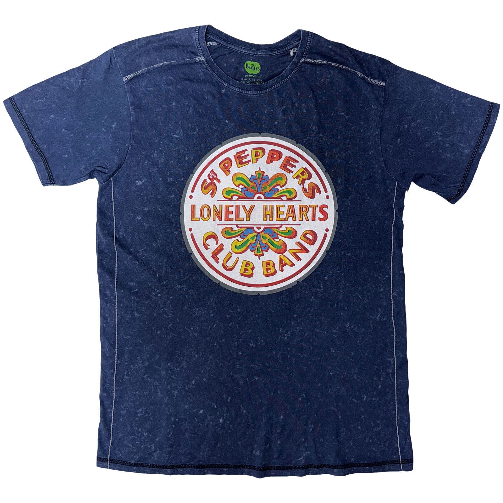 T-Shirt The Beatles Sgt Pepper Drum Snow Wash (Wash Collection) Navy Blue M T-Shirt