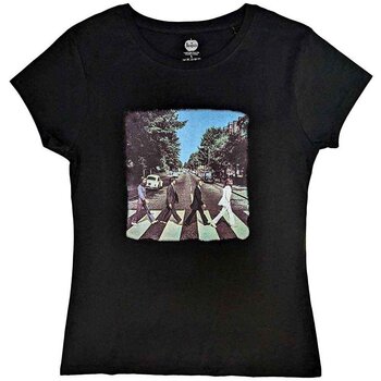 Skjorte The Beatles Vintage Abbey Road (Back Print) Black L Dame Skjorte - 1