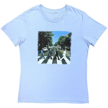 Camiseta de manga corta The Beatles Vintage Abbey Road (Back Print) Light Blue S De mujer Camiseta de manga corta - 1