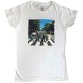 The Beatles Vintage Abbey Road (Back Print) White M Ženske Košulja