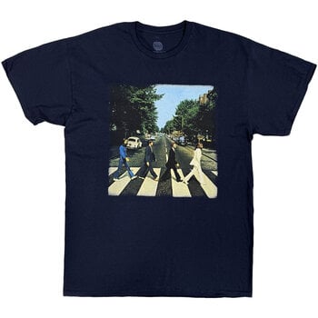 T-Shirt The Beatles Vintage Abbey Road (Back Print) Navy Blue S T-Shirt - 1