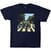 T-Shirt The Beatles Vintage Abbey Road (Back Print) Navy Blue S T-Shirt