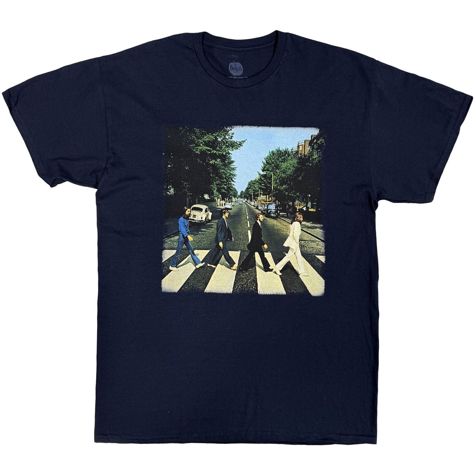 T-Shirt The Beatles Vintage Abbey Road (Back Print) Navy Blue 2XL T-Shirt