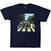 T-Shirt The Beatles Vintage Abbey Road (Back Print) Navy Blue 2XL T-Shirt