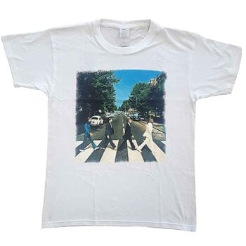 T-Shirt The Beatles Vintage Abbey Road (Back Print) White L T-Shirt - 1