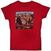 T-Shirt The Beatles Vintage Sgt Pepper (Back Print) Scarlet Red S Damen T-Shirt
