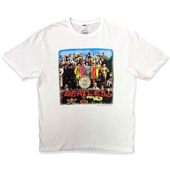 Skjorte The Beatles Vintage Sgt Pepper (Back Print) White M Skjorte - 1