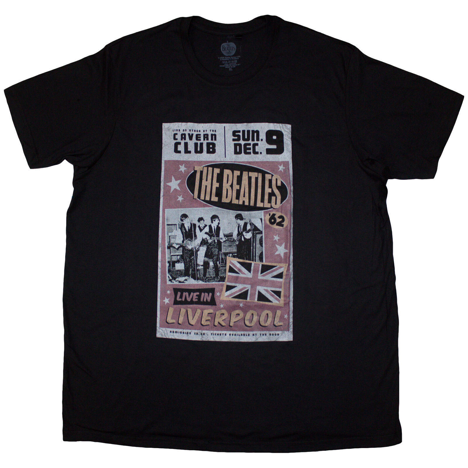 Skjorte The Beatles Live In Liverpool Black 3XL Dame Skjorte