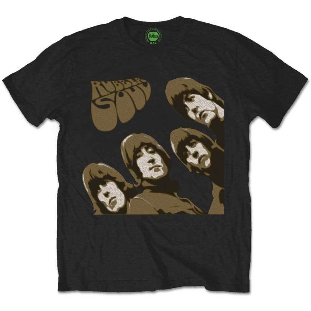 T-Shirt The Beatles Rubber Soul Sketch Black 2XL T-Shirt