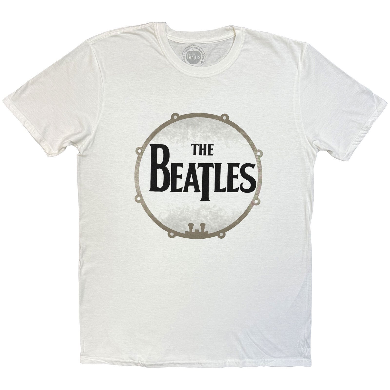 T-Shirt The Beatles Drumskin White 2XL T-Shirt