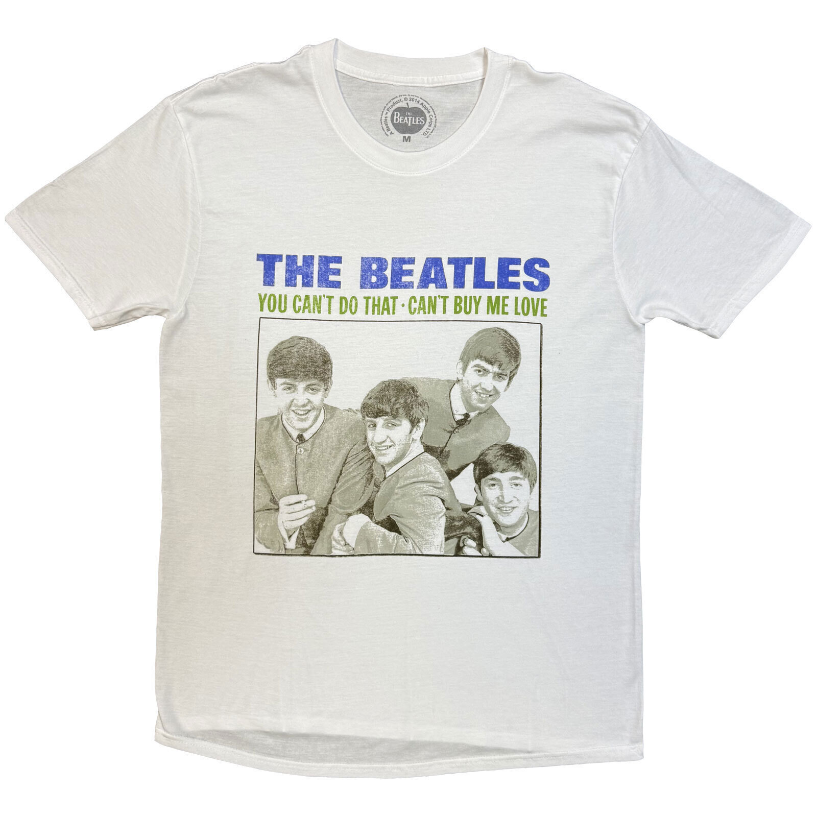 T-shirt The Beatles You Can't Do That White 2XL T-shirt