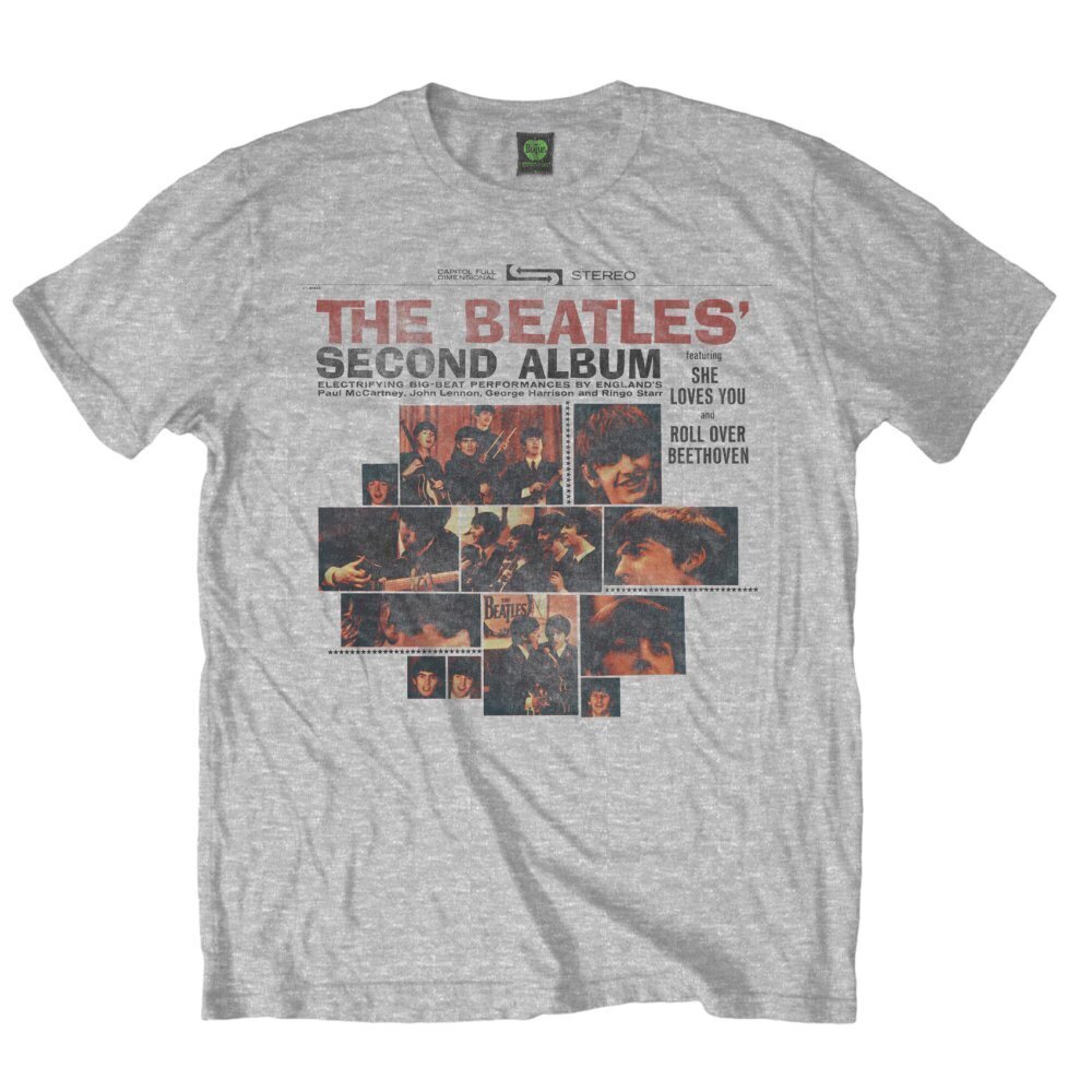 T-Shirt The Beatles Second Album Grey S T-Shirt